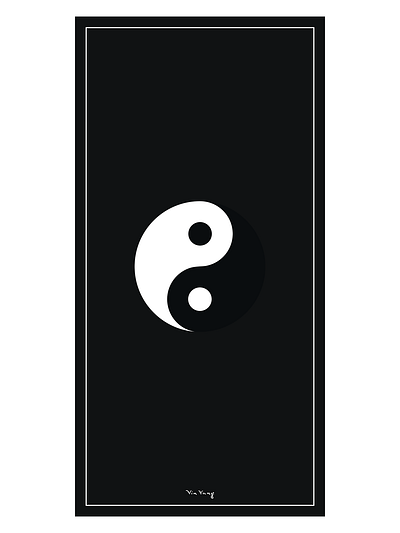 Yin Yang canvas digital art yin yang