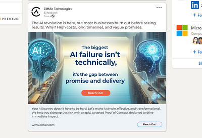 Linkedin Ad design graphic design