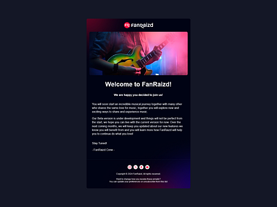 FanRaizd css email template html web development