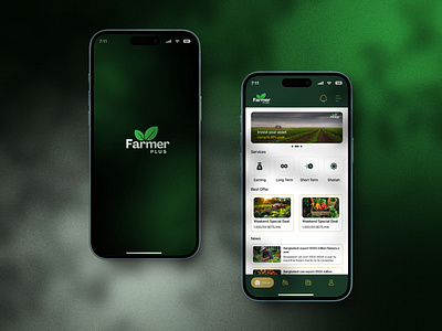 Farmer Plus: Empowering Agricultural Investments 🌱 agriculture app agriculture app ui design agro app ui agro invest farmer ui