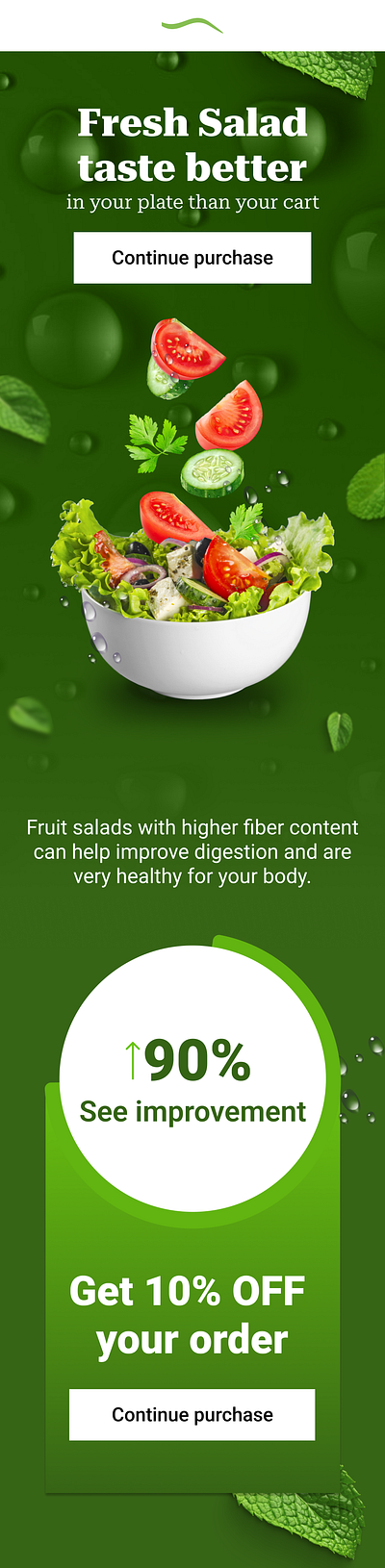 Fresh Salad Email Design email design email marketing email template klaviyo