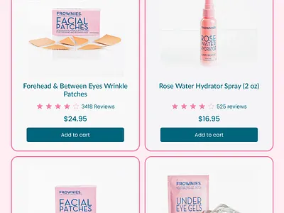 Frownies Welcome email email marketing email template emal design klaviyo