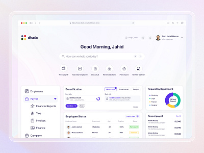 Dashboard Design - Business Management business dashboard business management crm dashboard crm template crm tools dashboard financial dashboard hellomdjahidhasan hr management hr tool mdjahidhasan payroll dashboard payroll management saas dashboard saas tool saas tools web design webflow design agency