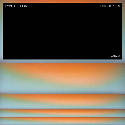 “Hypothetical Landscapes” playlist cover cover art font font design type type design typography