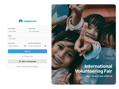 Sign Up Page - UI/UX Website Design dailyui figma landing page sign up page ui ux website design