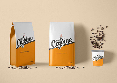 Cafeine Pouch bag branding graphic design logo motion graphics