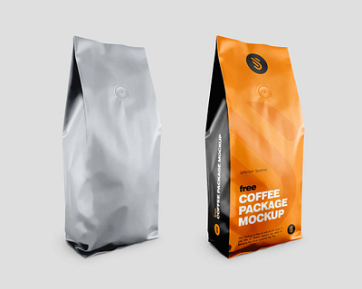 Coffee package mockup branding graphic design logo motion graphics