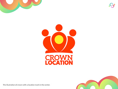 Crown Location Logo brand design brand designer crown king kingdom location logo design logo designer logo for sale logo idea logo inspiration logomark logotype map place point queen spot throne zzoe iggi