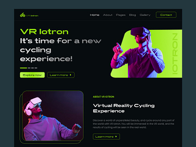 AR/VR Product website design ar arvr arvr design uiux vr vr design vr website