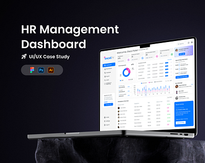 HR Management Dashboard | UI/UX Case Study case study figma hr hr dashboard hr management hr management dashboard hr solution hr tool hrm hrm solution human recource human resource management research saas saas product task management ui design uiux design ux design