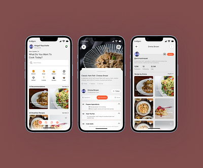 RecipeMaster: Your Pocket Culinary Guide figma mobile app redesign mobile designers product designers ui ui designers ux designeers web designers website design