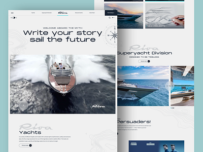 Riva Boats Redesign Proposal concept design exploration interface luxury yacht riva boats ui ux yacht