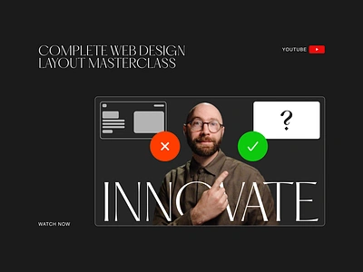 Complete Web Design layout masterclass branding clean composition design free free course golden canon grid grid landing layout masterclass minimal tips tutorial typography ui video youtube