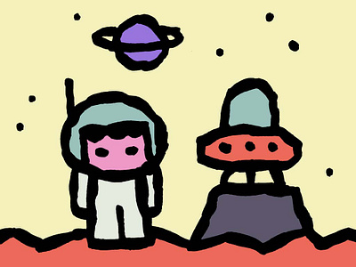 A New Home newhome newplanet spaceboy spacetravel