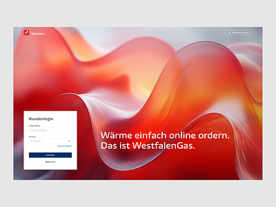 Westfalen AG – Login 3d clean design e commerce midjourney minimal shop ui ui design ux ux design