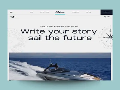 Riva Boats Redesign Proposal Prototype animation design exploration interface luxury yachts riva boats ui ux