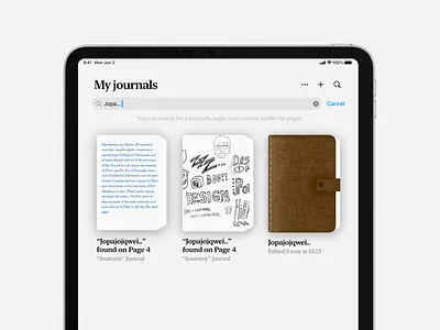 Journaling App app design illustration ios logo mobile ui uidesign ux