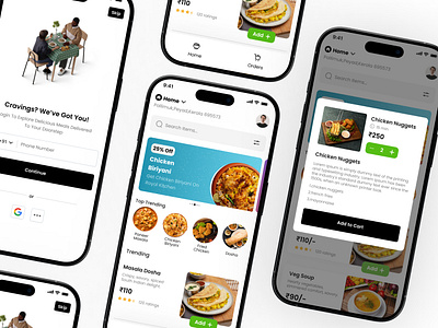 👋 Hi foodies! 🍕🍔 3d branding dribble food fooddelivery mobileapp mockup ui