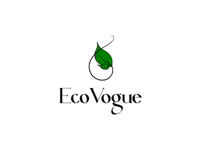 Eco Vogue logo design applogo brand identity branding creativelogo design logo logo room