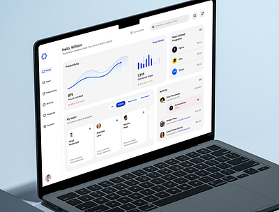 Productivity Dashboard dashboard ui ux