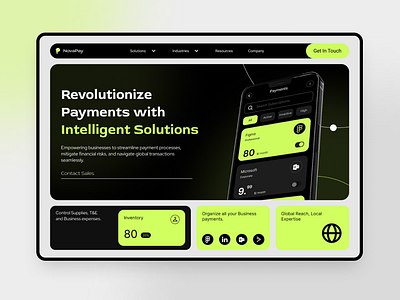 Landing Page Design for Finance Institution Platform NovaPay api app design app landing page blockchain platform figma web finance finance app finance landing page finance tech finance website fintech fintech platform payment landing page ui web design web3