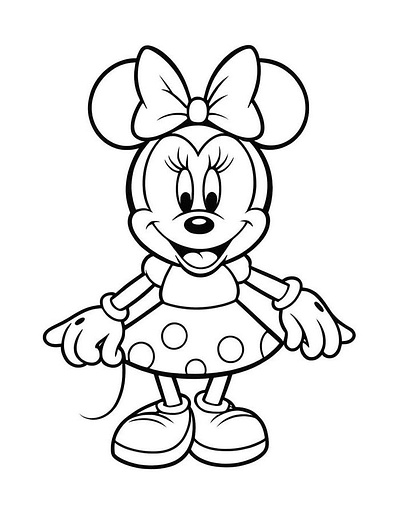 Minnie Mouse Coloring Pages