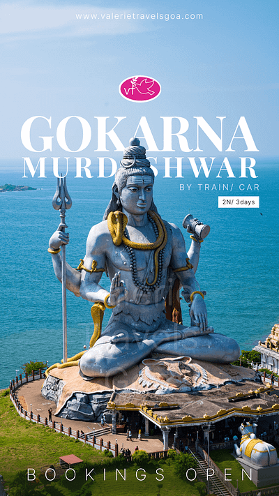 Goa to Gokarna tour poster design branding flyer design graphic design minimal design photoshop design poster design print design promotional ad inspirations social media desgin tours and travels design posters typography design ui vector visual design visual design poster