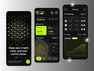 CryptoKey app crypto design mobile money ui uxux design