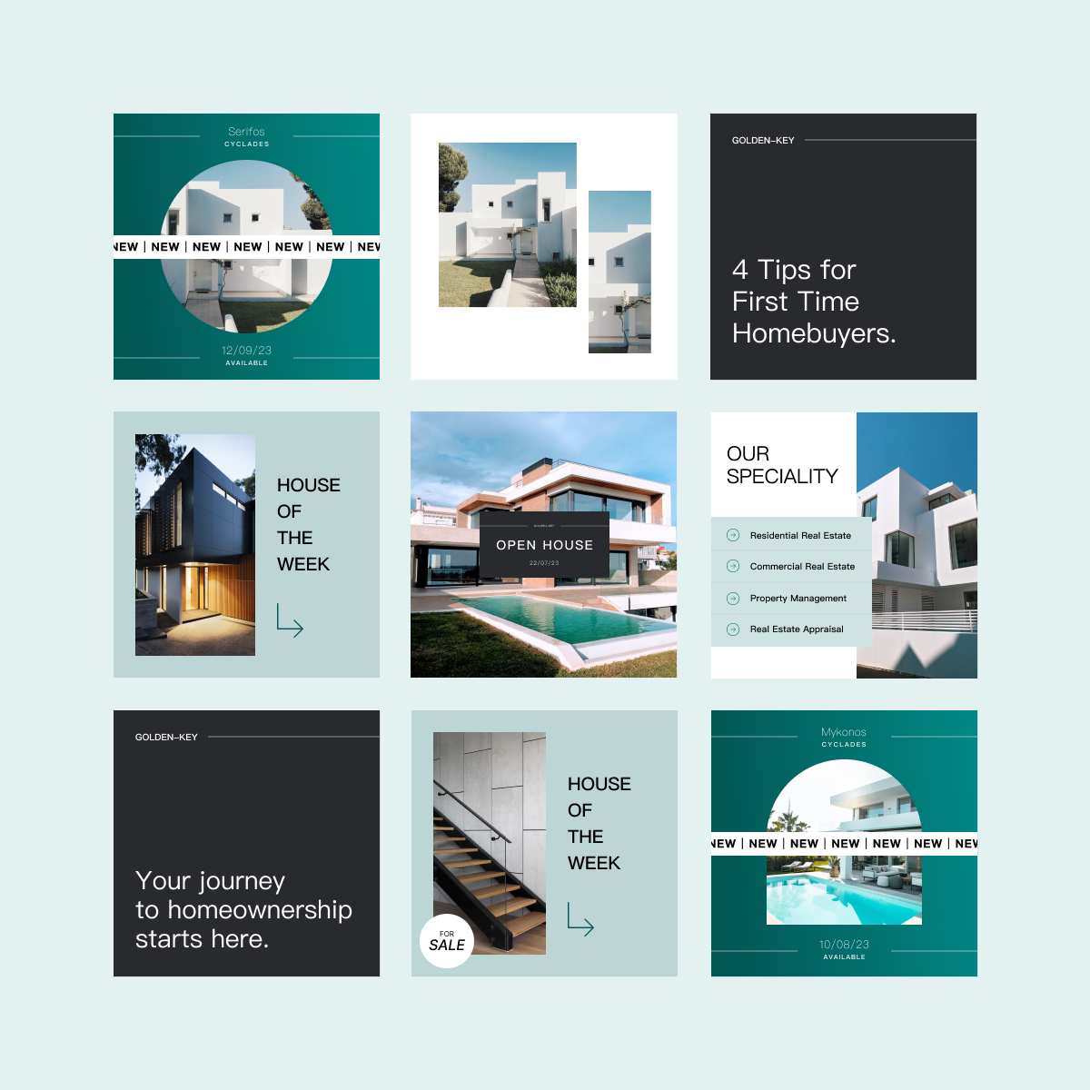 Instagram posts for Real Estate company