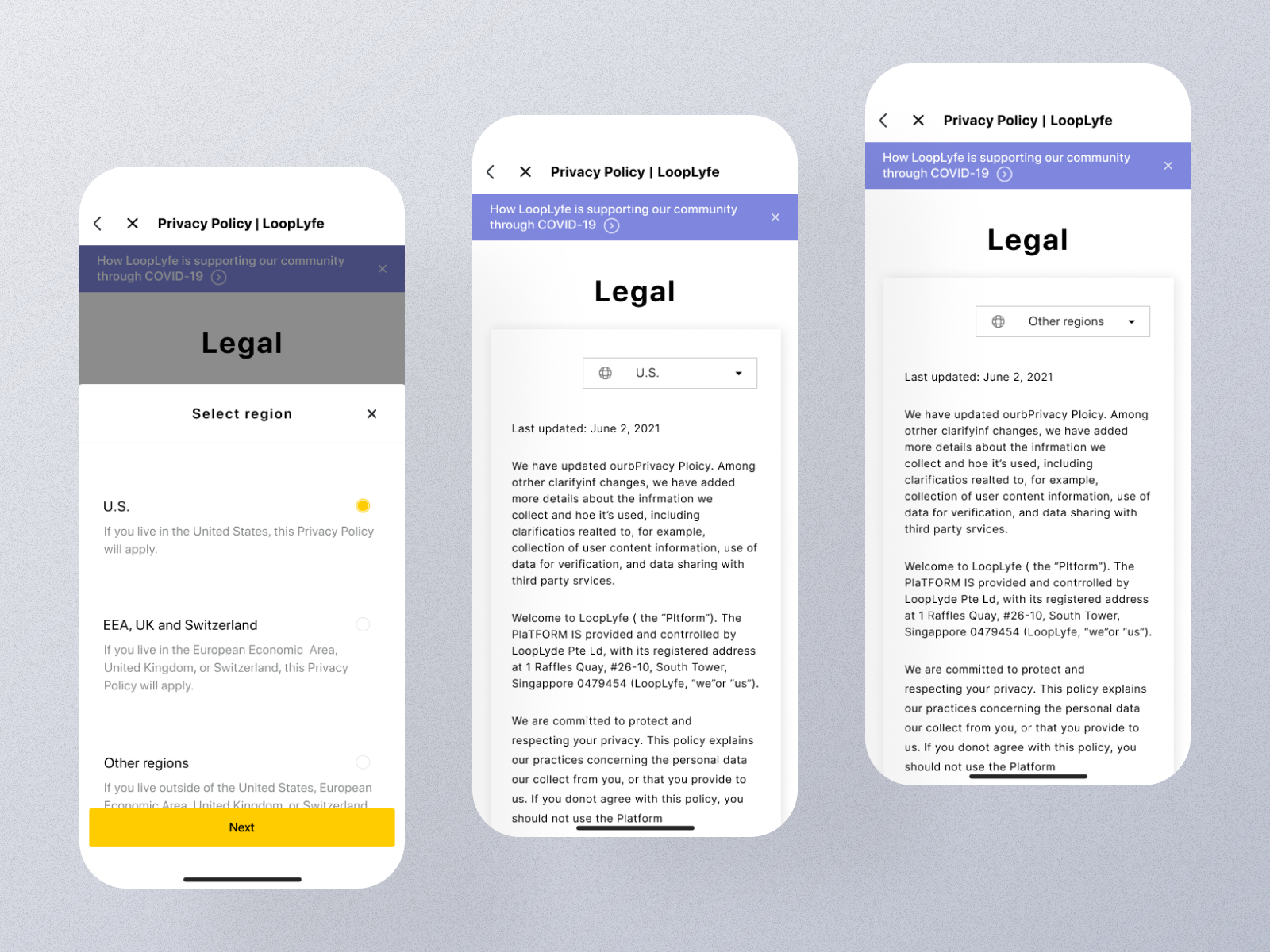 Privacy Policy Mobile App Ui by UI Ants on Dribbble