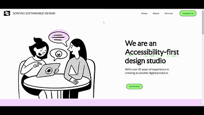 Sontag Sustainable Design | Design Agency Template | HTML | CSS css design frontenddev frontenddeveloper html landing page landingpagedesign ui web design web developer webdeveloper webdevelopment