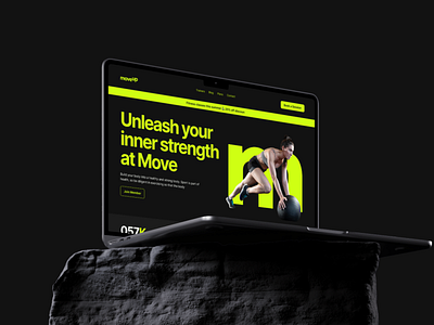 MoveFitness Website Template | UI | UX | Web design design landing page portfolio product designers ui ux web design webside