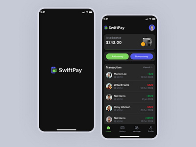 SwiftPay - finance app UI design app bank app banking figma finance finance app mobile app ui wallet wallet app wallet app design wallet application wallet mobile app wallet ui wallet ui design wallets