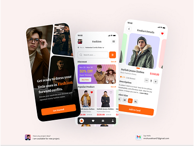 Fashion App Ui Design app design fashion figma mobile ui ux