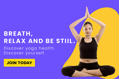 Yoga related banner design banner branding design edit graphic design photoshop