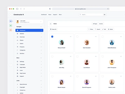 Members Dashboards dashboard design system download figma interface saas ui ui kit ux web