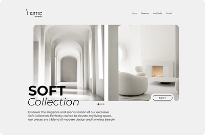 Furniture e-shop web page app design graphic design typography ui ux