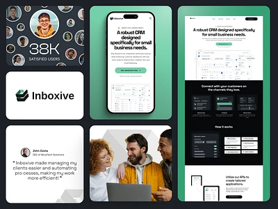Inboxive – A web-based platform designed for CRM service client management tools crm design customizable dashboards dashboard interface data visualization design figma flowchart interactive design modern web interfaces platform responsive saas platform service user centric design user friendly navigation web platform uiux website workflow automation