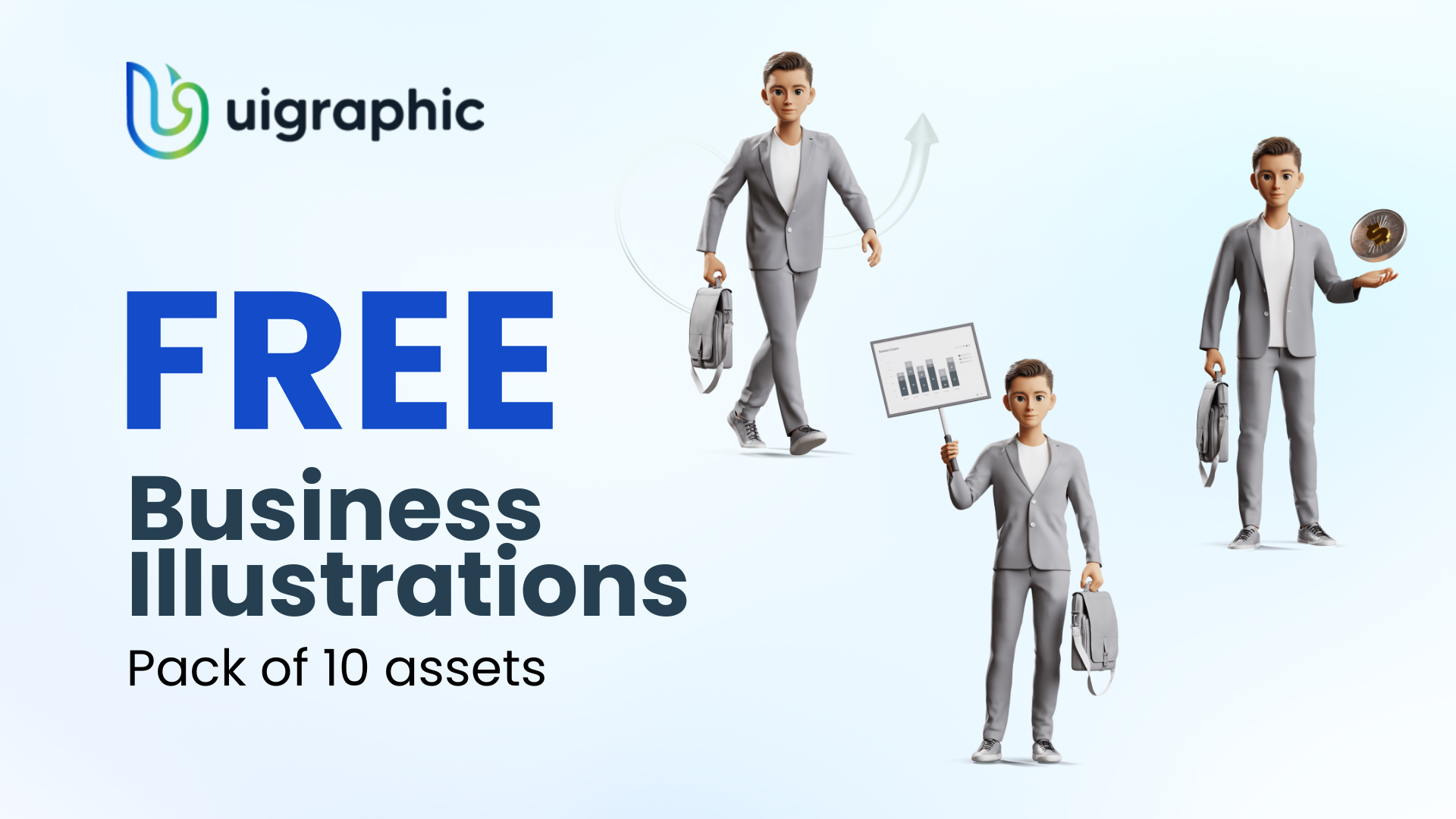 3D Illustrations for business 3d 3d illustration for website animation for website design ill ui ui design web design website design