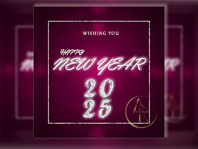 New Year Wishing Card adobe ph adobe photoshop akdesignarcade fiverrfreelancer graphic design graphic design services happy new year 2025 khanfreelancer.com near year wishing card new year new year post card new year poster poster design typography