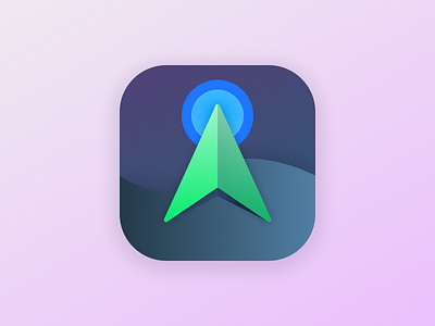 GPS App Icon app design icon ios