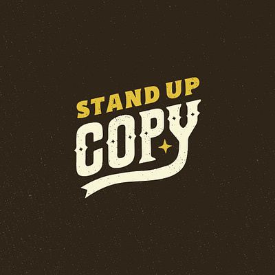 Stand Up Copy | Brand & Logo Design branding design graphic design logo texture typography vector