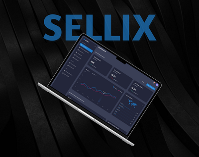 Sellix | E-Commerce Analytical Dashboard analytical dashboard blue dark dashboard e commerce finance interaction design landing page ui ui ux design ux design