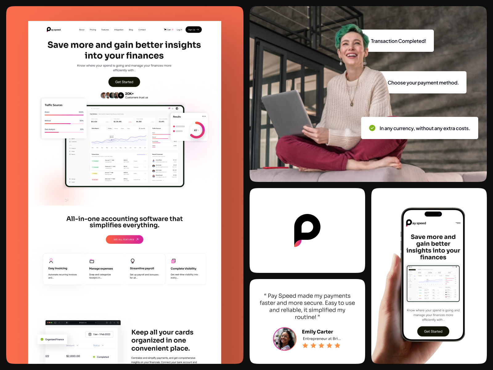 Pay Speed – A Modern SaaS Platform for Financial Management clean ui data visualization figma financial dashboard financial ux fintech design mobile optimization modern ux responsive saas design user centered design uxui