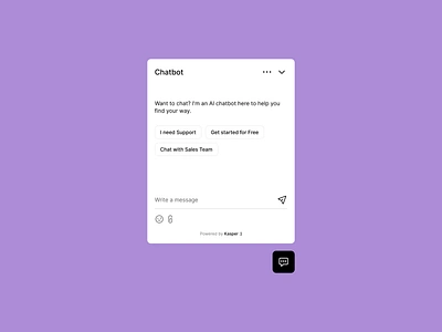 Chat widget ai app chat chat widget chatbot communication design system figma help help desk learning minimal navigation product design questions saas send support ui ux