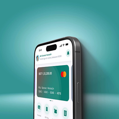 Mobile Banking App bank app concept banking app banking mobile app card management design trends finance management app finance mobile app minimal design mir saroar mir saroar hossain mobile app screens mobile banking modern modern design mordarn product design trading app ui wallet app web3 designs