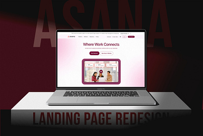 Asana Landing Page Redesign clean and minimalist design design design inspiration header design hero design landing page minimal design prices page pricing page design redesign testimonials design ui ui design ui ux design visual design web landing page web page web page redesign website design website redesign