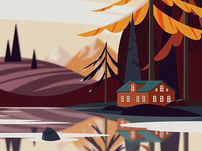 Autumn vector illustration adobeillustator autumn autumnillustration digitalillustation illustration