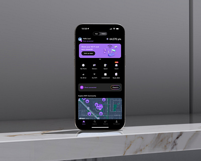 Roam - Mobile App Telco/DePIN design mockup telco ui uidesign web3