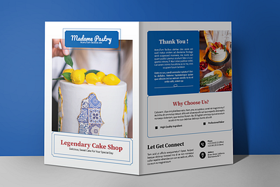 Madame Pastry Brochure b bifold brochure branding brochure design graphic design illustration